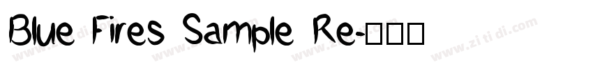 Blue Fires Sample Re字体转换